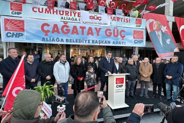 ALİAĞA CHP BELEDİYE BAŞKAN ADAYI ÇAĞATAY GÜÇ SEÇİM ÇALIŞMALARINA BAŞLADI